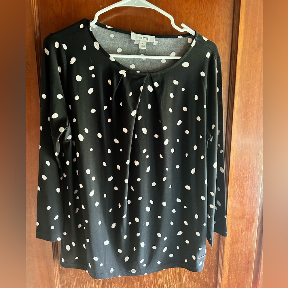 Polka Dot Blouse Nine West